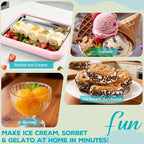Rolled Ice Cream Maker with Quick Start Guide - DIY Instant Ice Cream Tray Kit, Includes 2 Scrapers for Manual Homemade Ice Cream Rolls, Frozen Yogurt, Sorbets & Slushies, No Electricity Needed（pink）
