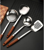 Kitchen Utensils Set，Cooking Utensils Kitchen Tools Gadgets 6 Pieces Sets Spoons for Cooking Spatulas 304 Stainless Steel Cooking Utensils Spatulas Spoons