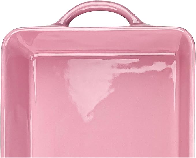 10 Strawberry Street Daisy Rectangular Baker, Pink