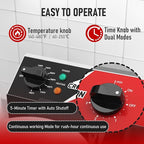 CROSSON Ice Cream UFO Burger Maker, Commercial Electric Burger Waffle Maker Sandwich Machine Rotating 180°Non-Stick Plate Machine/Adjustable Temperature and Timer for Restaurant Bakeries 120V/1300W