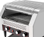 450 Slices/Hour Commercial Toaster, 110V 2600W Electric Conveyor Toaster Oven Stainless Steel Commercial Conveyor Belt Toasters for Restaurant, Bakery, Buffet Use