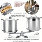 Canning Pot-Canning supplies starter kit, Stainless Steel Canning Tool Kits Set for Beginners, Water bath canner with rack for canning