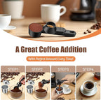CAPMESSO Coffee Scoop & Funnel for Reusable K Cup Refillable Coffee Pods: 2 Tablespoon Coffee Measuring Scoop - Easy Slide Scoop for Ground Coffee, Protein Powder, Tea without Spilling (1 Pack)