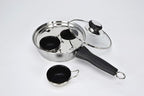RUNZI 2 Cups Egg Poacher Pan - Stainless Steel Poached Egg Cooker – Perfect Poached Egg Maker – Induction Cooktop Egg Poachers Cookware Set with 2 Nonstick Large PFOA FREE Egg Poacher Cups…
