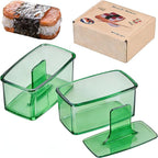 2PCS Green Musubi Maker press mold,Non-stick,BPA-Free sushi mold,Make Hawaiian Musubi at Home or Hawaii Restaurants