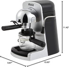 IMUSA 4cup Electric Bistro Espresso Cappuccino Maker, Silver