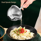 Stainless Steel Butter Warmer, Saucepan Chocolate Milk Butter Melting Pot Small Sauce Pan with Pour Spouts Cooking Pot for Hot Oil Soup Coffee Tea Warming (Silver)