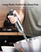 1000W Powerful Immersion Blender Handheld, 2025 New Update Hand Blender with 25-Speed and Heavy-Duty Copper Motor
