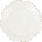 Lenox French Perle Dessert Plates, White, Set of 4