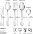 Pfaltzgraff Everyday Simplicity 53-Piece Stainless Steel Flatware Set, Service for 8