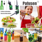 Pafusen 12 Pack Liquor Pour Spout With Dust Caps - Bottle Pourers for Alcohol, Olive Oil - Speed Pourers, Bar Bartender Accessories