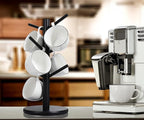 MyLifeUNIT Mug Holder Tree, Coffee Cup Holder with 6 Hooks (Black) | MyLifeUNIT, Mug Holder Tree, Coffee Cup Holder, 6 Hooks, Black