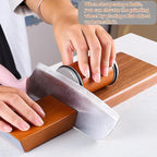 Bladeon Knife Sharpener, Rolling Knife Sharpener with Diamond & Ceramic Abrasives and 15/20° Magnetic Angle Guide for Kitchen, Chef & Outdoor Knives