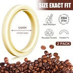 Dianrui 2PCS 54mm Silicone Steam Ring for Breville Espresso Machine Accessories BES870xl/878/860/880/810/840/450/500 Espresso Accessories Grouphead Gasket Replacement Part
