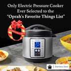 Yedi Houseware Total Package Pressure Cooker- 9-in-1 Digital Screen with Endless Recipes and Deluxe Accessory Kit Stainless Steel 6 Litres