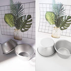 Small Popover Pans Nonstick 6Pcs, 3 Inch Round Pie Tart Mold Small Tin, Carbon Steel Pudding Cups, Individual Egg Tart Moulds Cute - Silver