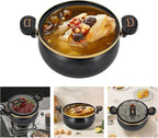 8L / 8.45Qt Micro Pressure Cooker With Visual Glass Lid & Handles, Non-Stick Multi-Function Pot For Gas, Electric Ceramic & Induction Stoves(Black)