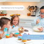 Handstand Kitchen Bluey Silicone Baking Utensil Set with 9" Spoon, 8.75" Spatula and 8.5" Whisk