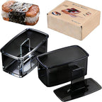 2PCS Black Musubi Maker press mold,Non-stick,BPA-Free sushi mold,Make Hawaiian Musubi at Home or Hawaii Restaurants