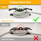 Daisyhome Cord Organizer for Kitchen Appliances-6 Pack, Appliance Cord Organizer Stick on, Small Kitchen Appliances Cord Keeper, Adhesive Cord Holder, Cord Winder for Pressure Cooker, Stand Mixer...