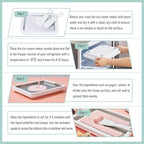 Rolled Ice Cream Maker, Instant Ice Cream Maker, Instant Gelato Pan/Roll, Homemade DIY for Fun Parent-Child Activities Families Mint Green