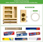 Magnetic Food Bag Storage Organizer for Drawer or Refrigerator, Compatible with Gallon,Quart, Sandwich, Snack & Variety Size Bags