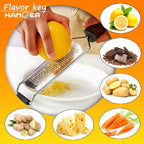 Grater Zester for Cheese Chocolate Lemon Fruit Ginger Multi-Tool Set Ergonomic Non-Slip Handle (Two Tools)…