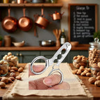 2Pcs Nutcrackers for Nuts, Stainless Steel Nuts Pistachio Sheller Opener Kitchen Tools, Nutcracker Multi-Function Walnut Pine Sheller Opener Nut Crackers, Specialty Tools and Gadgets