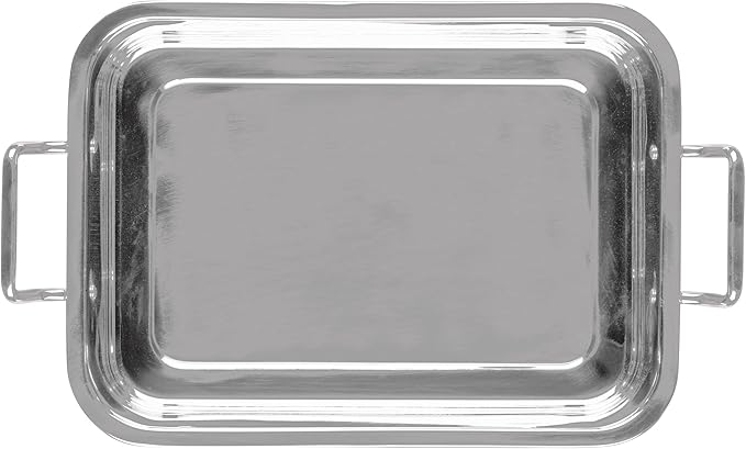 Farberware Classic Traditions Stainless Steel Roaster/Roasting Pan with Rack, 17 Inch x 12.25 Inch