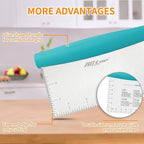 ALLTOP Bench Scraper & Chopper for Kitchen - Ideal Baking Essential Utensil,Stainless Steel Pastry/Dough/Food Cutter Tool for Cake Pizza Bread,Cooking - 1 Pack,Blue