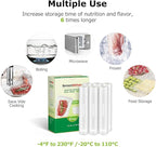 Bonsenkitchen 6 Rolls 11" x 16' Vacuum Sealer Bags for Food with a Color Box, Easy to Store, Commercial Grade, BPA Free, Great for Food Storage or Sous Vide, VB21