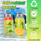 Mason Jar Pour Spout Lid Stainless Steel with Handle, Wide Mouth Pour Spout Flip Cap Lids for Mason Jars, Anticracking Leak Proof Seal Cover Airtight for Drinking Salad Dressing & Food Storing(4PCS)