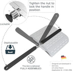 Pizza Peel 12 inch with Long Foldable Handle – Aluminum Pizza Paddle – Pizza Spatula or Pizza Turning Peel – Pizza Oven Accessories – For Baking Dough, Bread and Pastry, NNU-PP-12-PRO