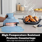 Tailored Ninja Crispi PowerPod Silicone Trivet – Hot Pads for Ninja Crispi Glass Air Fryer Accessories, Heat-Resistant, Non-Slip, Protection for Countertop (Blue)