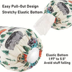 2Pcs Camping RV Essentials Plastic Bag Holder, Reusable Hanging Grocery Bags Holder for Camper RV Accessories, Portable Trash Bags Organizer for Camper Must Haves, Picnics, Beach, Hiking