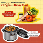 Fullwill 6QT Electric Pressure Cooker, 9-in-1 Multi-Use Programmable Pressure Cooker with Slow Cook, Rice Cook, Steamer, Sauté, Yogurt Maker, Food Warmer, 12+ Safety Features & Ceramic Non-Stick Pot