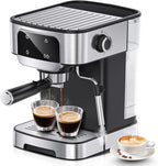 Espresso Machine 20 Bar, Professional Espresso Maker with Power Milk Frother, Compact Espresso Coffee Machine With LED Touch Screen for Home Latte, Cappuccino, 61OZ Removable Water Tank 2026