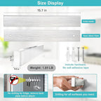 Magnetic Knife Holder for Wall 16 Inch Knife Magnetic Strip Refrigerator Knife Magnet Bar Wall Mount Knife Rack for RV Kitchen Utensil Holder Metal Tool Holder Knife Block for Kitchen Organization
