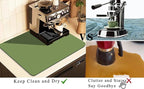 Coffee Mat for Countertops ,Coffee Bar Accessories Fit Under Coffee Maker Espresso Machine, Absorbent Hide Stain Rubber Mat for Countertop ,Dish Drying Mat for Kitchen Counter (Green, 12"x19")