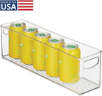 iDesign Recycled Plastic Stackable Storage Bin - Perfect to Hold Breast Milk Bags - Clear