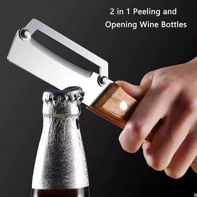 Multifunctional Vegetable Peeler, 2026 Upgrade Fruit and Vegetable Peeler, 2 Pack 2 in 1 Multi-functional Peeler Stainless Steel Vegetables Peelers Potato Peeler Carrot Grater Fruit Tools Kit