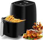 OSTBA 4.5QT Air Fryer, LED Touch Screen, 6 Presets, Fast Oil-Free Cooking, Adjustable Temp & Timer, Dishwasher Safe Nonstick Basket, Compact Family Size