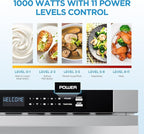 Midea MM12S2ASZ Microwave Oven, 1.2 cu.ft Drawer, Stainless Steel, Child Safety Lock