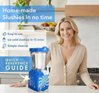 Slushie Machine for home, New and Improved Countertop Slushy Maker for Kitchen, 34 fl oz, Ice Cold Frozen Slush Drink, Slushy Cup, Turns Your Favorite Sodas into Slushies.