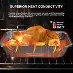 GrillChef Aluminum Foil Pans, Disposable 9x13 Baking Pans, 30 Pack Tin Foil Holders Half Size for Cake, Steam Table, Cooking, Heating, Storing, Aluminum Trays Heavy Duty
