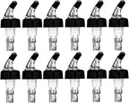 12 Pack Measured Liquor Pour Spout, Liquor Bottle Pourers, Measure Pour Spout for Liquor Bottles, Bottle Pourers for Alcohol, Shot Pourer Cocktail Liquor Dispenser Bar Bartending Tool -2oz/60ml