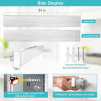 Magnetic Knife Holder for Wall 24 Inch Knife Magnetic Strip Refrigerator Knife Magnet Bar Wall Mount Knife Rack for RV Kitchen Utensil Holder Metal Tool Holder Knife Block