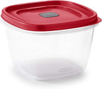 Rubbermaid Easy Find Vented Lid Food Storage Containers 7-Cup Red