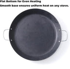 16 Inch Cast Iron Comal Redondo para Tortillas Grande – Large Round Heavy-Duty Griddle Pan with Dual Handles for Mexican Cooking, Quesadillas, Tlayudas, and Outdoor Grill Use