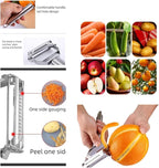 Ultra Sharp Vegetable Peeler， Stainless Steel Cutter Slicer , Potatoes Peeler ，Slicer Shredder Cutter Stainless Steel Multifunctional peeler with for Carrot Potato Melon Gadget Vegetable Fruit